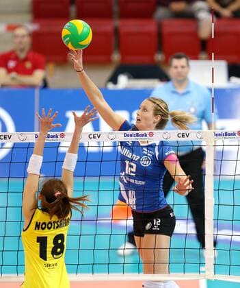 Stuttgart Volleyball Champions League Allianz MTV Stuttgart vs. Azerrail Baku, Deborah vam Daelen (Stuttgart)