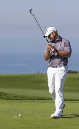 January 29, 2016: Scott Browns putt is a little short on the 2nd green of the North Course during the second round of the Farmers Insurance Open at Torrey Pines Golf Course in San Diego, California. PGA Golf Herren 2016: Farmers Insurance Open JAN 29 - ZUMAc04_