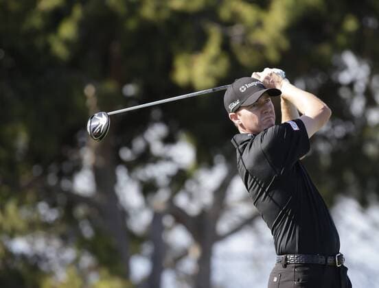 January 29, 2016: Jimmy Walker tees off on the 8th hole of the North Course during the second round of the Farmers Insurance Open at Torrey Pines Golf Course in San Diego, California. PGA Golf Herren 2016: Farmers Insurance Open JAN 29 - ZUMAc04_