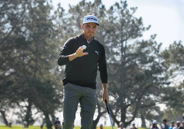 Jan. 29, 2016 - San Diego, California, United States - January 29, 2016, San Diego, California, USA_ Farmers Insurance Open Day 2- Rickie Fowler greets fans after finishing up on hole 1 of the South Course. _Mandatory Photo Credit: Photo by Golf 2016 - Farmers Insurance Open - Day 2 - ZUMAs44_