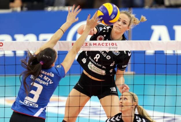 Stuttgart Volleyball Allianz MTV Stuttgart vs. Dresdner SC, Louisa Lippmann (Dresden)
