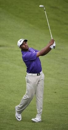 January 30, 2016: Harold Varner III on the 13th fairway on the South Course during the third round of the Farmers Insurance Open at Torrey Pines Golf Course in San Diego, California. PGA Golf Herren 2016: Farmers Insurance Open JAN 30 - ZUMAc04_