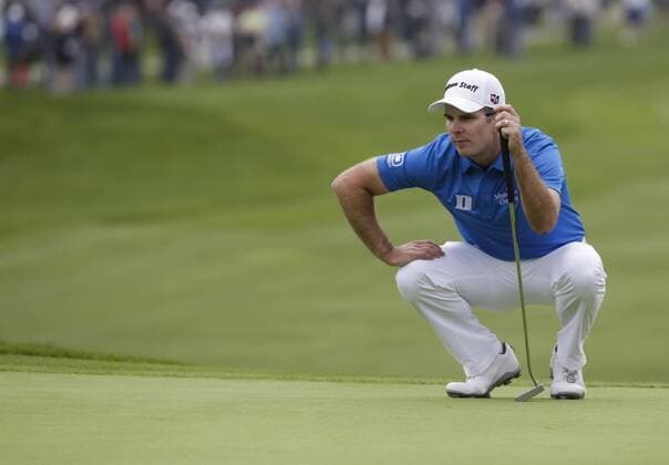 January 30, 2016: Kevin Streelman lines up his putt on the 17th green of the South Course during the third round of the Farmers Insurance Open at Torrey Pines Golf Course in San Diego, California. PGA Golf Herren 2016: Farmers Insurance Open JAN 30 - ZUMAc04_