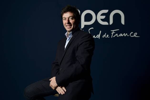 Sebastien Grosjean - (Turnierdirektor)TENNIS : Open Sud de France 2106 - Montpellier - 31 01 2016 JBAutissier Panoramic 