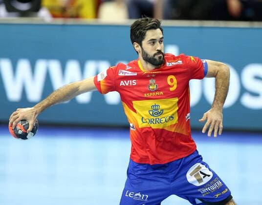 Krakau , 31.01.2016 2016 EM Handball 2016 Länderspiel Nationalmannschaft Germany vs Spain - RAUL ENTRERRIOS ( ESP ) FOT MICHALxSTAWOWIAK FOKUSMEDIA NEWSPIX.PL Krakau , 31.01.2016 HANDBALL MEN S EHF EURO 2016 POLAND 1RD PLACE GAME FINAL GERMANY - SPAIN RAUL ENTRERRIOS ( ESP ) FOT MICHALxSTAWOWIAK FOKUSMEDIA NEWSPIX.PL --- Newspix.pl POLAND AND FRANCE OUT!!!  160131MIS117