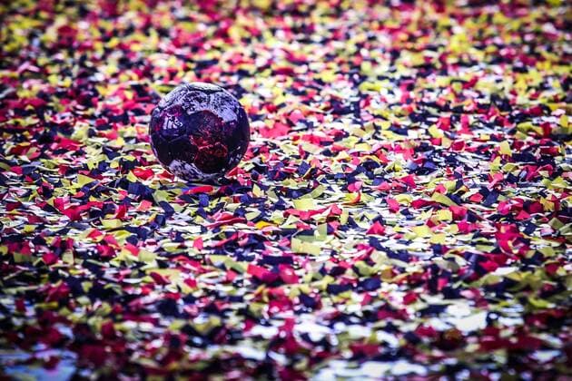 Bilder des Tages - SPORT Handball, EM, Deutschland ist Europameister 31.01.2016, Krakau,EM Länderspiel Nationalteam Handball 2016 Finale Germany vs Spain - Pilka, konfetti, Germany - Spain, EHF Euro 2016, Handball European Championship EM Europameisterschaft fot. TomaszxJastrzebowski Foto Olimpik NEWSPIX.PL --- Newspix.pl POLAND AND FRANCE OUT!!!  20160131toja696