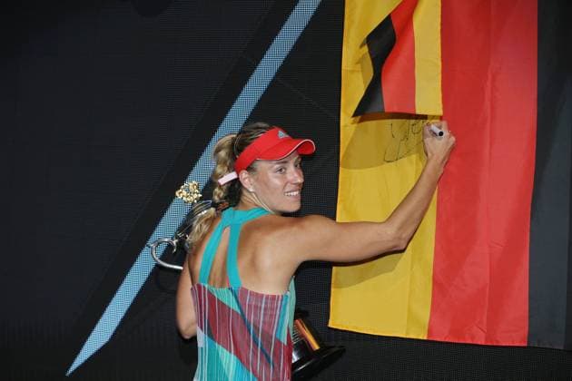 Angelique Kerber, GER, after the final at 2016 Australian Open in Melbourne, 30 01 2016; -