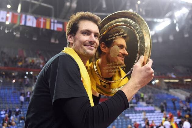 31.01.2016 KRAKOW , TAURON ARENA UL. LEMA 7, EUROPEAN HANDBALL CHAMPIONSHIP MEN S, EM NATIONALTEAM, FINAL GAME GERMANY - SPAIN: CARSTEN LICHTLEIN , - Germany, EHF European Champion 2016 - FRANCExOUT!  20160131CSMS0119
