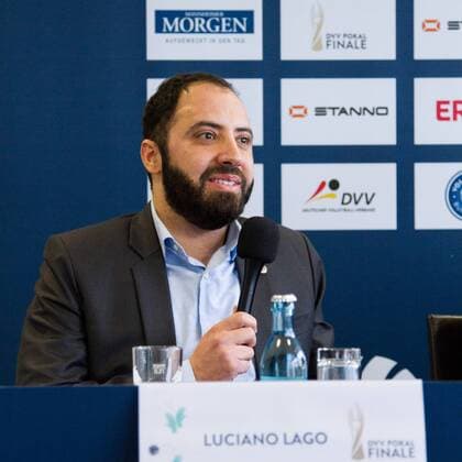 Mannheim Luciano Lago (TV Ingersoll Buehl, Teammanager); 2016 DVV-Pokalfinale (DVV-Pokal) Pressekonferenz, SAP Arena, Mannheim Deutschland, 20160201; Copyright: Wuechnerx xEibner-Pressefoto EP_nwr