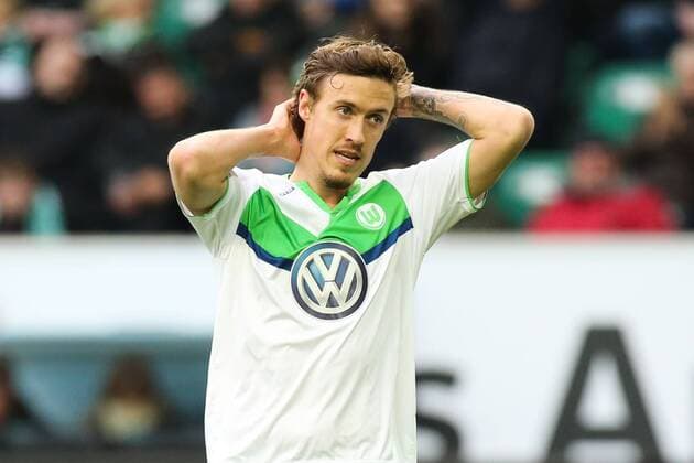 Max Kruse (VfL Wolfsburg) - 1. Fußball Bundesliga Punktspiel Saison 2015-2016 VfL Wolfsburg vs. 1. FC Köln in der Volkswagen Arena in Wolfsburg - Einzelbild,Aktion,Deutschland, Fußball, Mann, Männer,31.01.2016