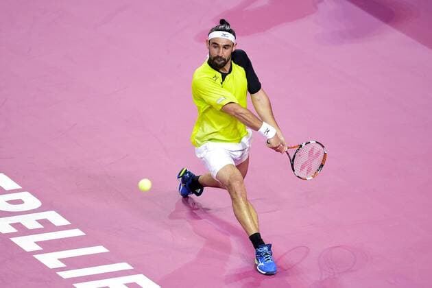 Tennis, ATP-Turnier in Montpellier Marcos Baghdatis (cyp) TENNIS : Open Sud de France 2106 - Montpellier - 01 02 2016 JBAutissier 