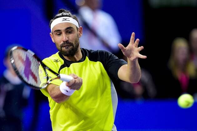 Tennis, ATP-Turnier in Montpellier Marcos Baghdatis (cyp) TENNIS : Open Sud de France 2106 - Montpellier - 01 02 2016 JBAutissier 