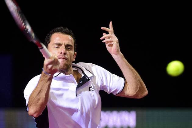 Tennis, ATP-Turnier in Montpellier David Guez (fra) TENNIS : Open Sud de France 2106 - Montpellier - 01 02 2016 JBAutissier 