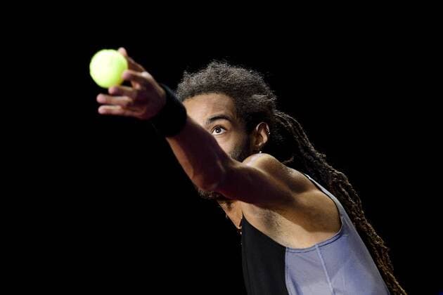 Dustin Brown (Ger) TENNIS : Open Sud de France 2016 - Montpellier - 02 02 2016 JBAutissier Panoramic 