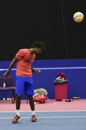 Gael Monfils (Fra) - Tennis Ballon TENNIS : Open Sud de France 2016 - Montpellier - 02 02 2016 JBAutissier Panoramic 