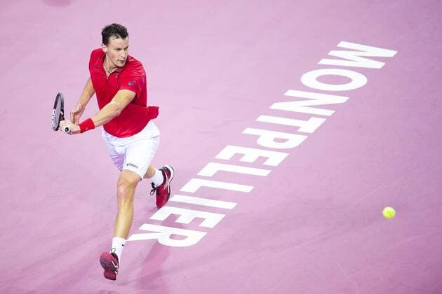Kenny De Schepper (Fra) TENNIS : Open Sud de France 2016 - Montpellier - 03 02 2016 JBAutissier Panoramic 