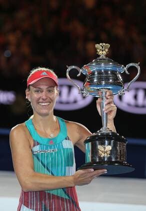 Angelique Kerber, GER, after final at 2016 Australian Open in Melbourne, 30 01 2016; -