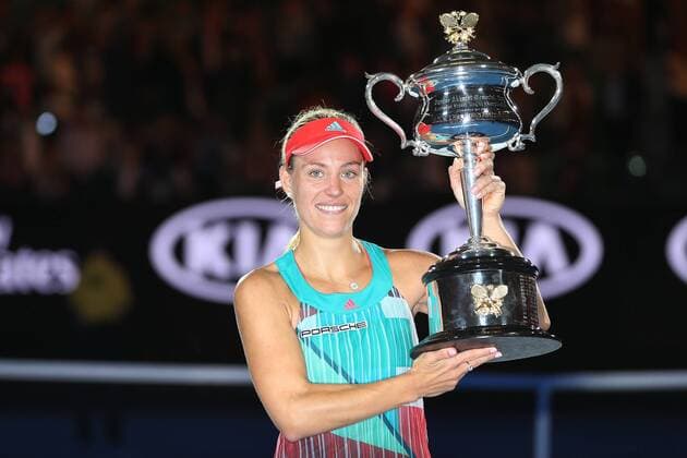 Angelique Kerber, GER, after final at 2016 Australian Open in Melbourne, 30 01 2016; -
