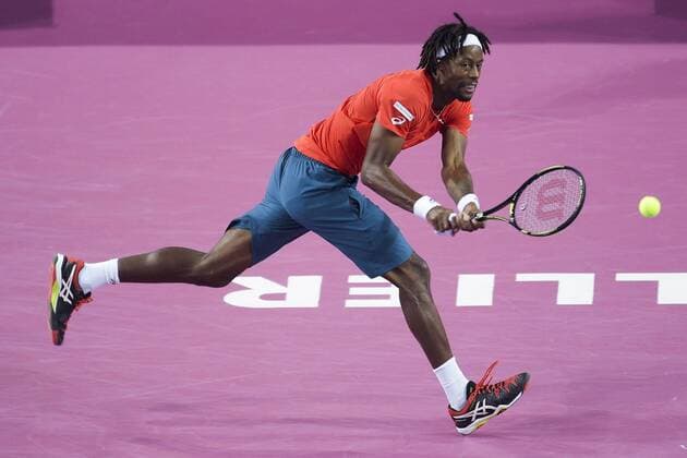 Gael Monfils (fra) TENNIS : Open Sud de France 2016 - Montpellier - 03 02 2016 JBAutissier Panoramic 