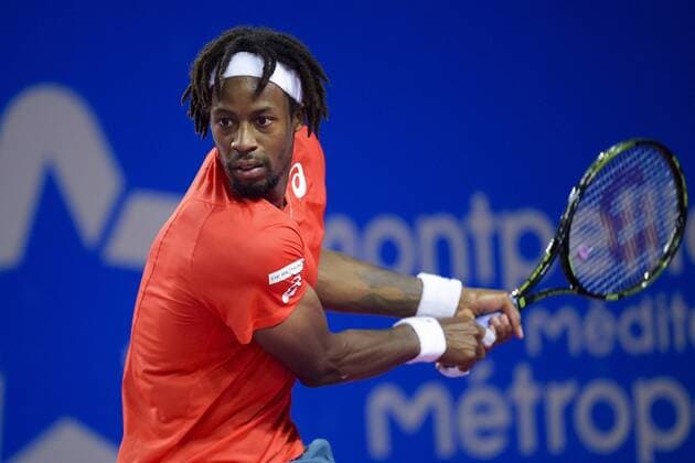 Gael Monfils (fra) TENNIS : Open Sud de France 2016 - Montpellier - 03 02 2016 JBAutissier Panoramic 