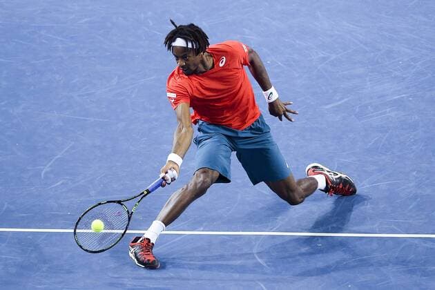 Gael Monfils (fra) TENNIS : Open Sud de France 2016 - Montpellier - 03 02 2016 JBAutissier Panoramic 