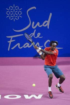 Gael Monfils (fra) TENNIS : Open Sud de France 2016 - Montpellier - 03 02 2016 JBAutissier Panoramic 
