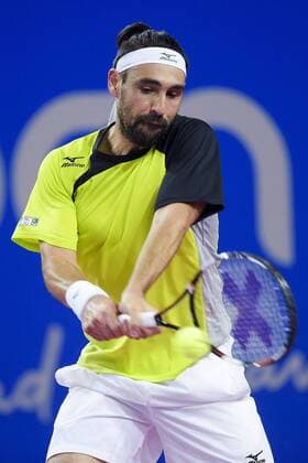 Marco Baghdatis (Cyp) TENNIS : Open Sud de France 2016 - Montpellier - 03 02 2016 JBAutissier Panoramic 