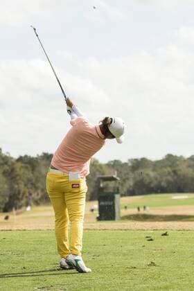 February 03, 2016: Min Seo Kwak tees off on hole 4 during the first round of the Coates Golf Championship in Ocala, FL. (Photograph by Roy K. Miller Icon Sportswire) GOLF: FEB 03 LPGA Golf Damen - Coates Golf Championship - First Round Icon160203007 EDITORIAL USE ONLY