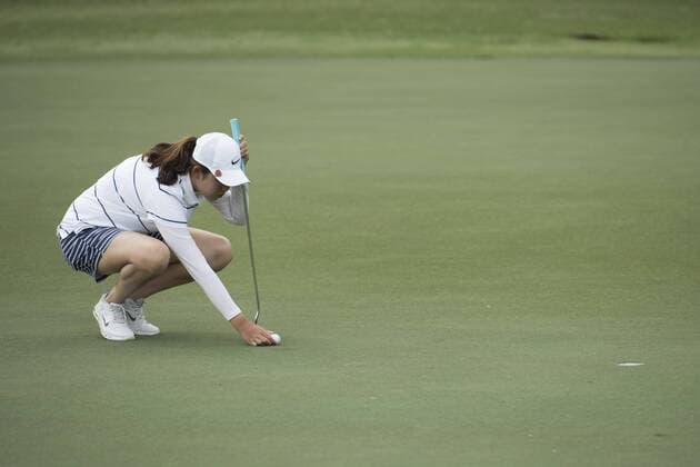 February 03, 2016: Ha Na Jang lines up her putt on hole 3 during the first round of the Coates Golf Championship in Ocala, FL. (Photograph by Roy K. Miller Icon Sportswire) GOLF: FEB 03 LPGA Golf Damen - Coates Golf Championship - First Round Icon160203008 EDITORIAL USE ONLY