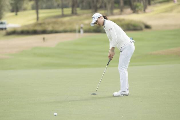 February 03, 2016: So Yeon Ryu putts on hole 3 during the first round of the Coates Golf Championship in Ocala, FL. (Photograph by Roy K. Miller Icon Sportswire) GOLF: FEB 03 LPGA Golf Damen - Coates Golf Championship - First Round Icon160203012 EDITORIAL USE ONLY