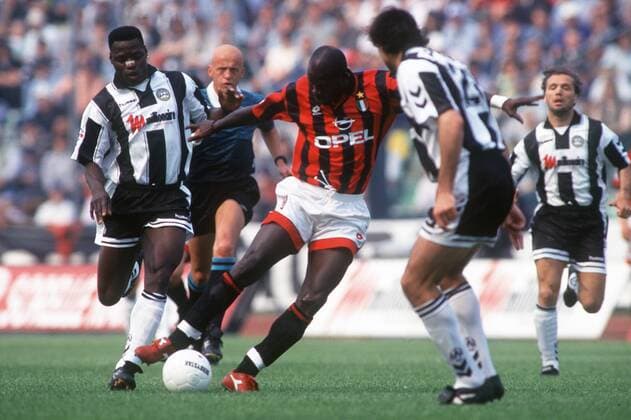 GEORGE WEAH - Fußball SERIE A 1996-97 UDINESE- AC MILAN 1-1