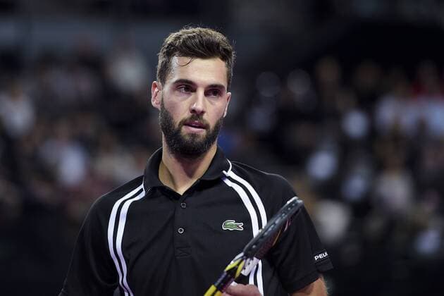 Tennis, ATP-Turnier in Montpellier Benoit Paire (fra) TENNIS : Open Sud de France 2016 - Montpellier - 04 02 2016 JBAutissier Panoramic 