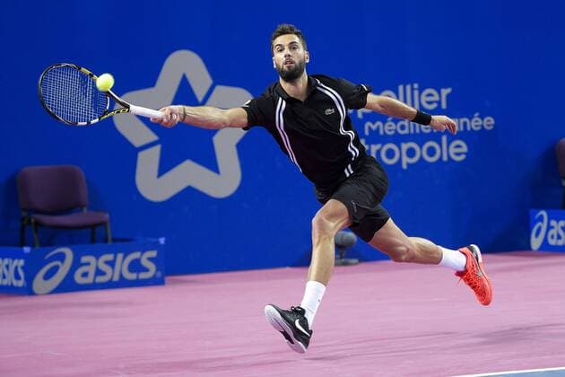 Tennis, ATP-Turnier in Montpellier Benoit Paire (fra) TENNIS : Open Sud de France 2016 - Montpellier - 04 02 2016 JBAutissier Panoramic 