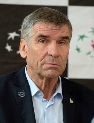 Leipzig DTB Praesident Ulrich Klaus bei der Auslosung der Paarungen der Fed Cup Spiele in Leipzig zwischen Tennis Porsche Team Deutschland und Securitas Team Schweiz in Leipzig 05.02.2016 Copyright: Modlax Eibner-Pressefoto EP_cma