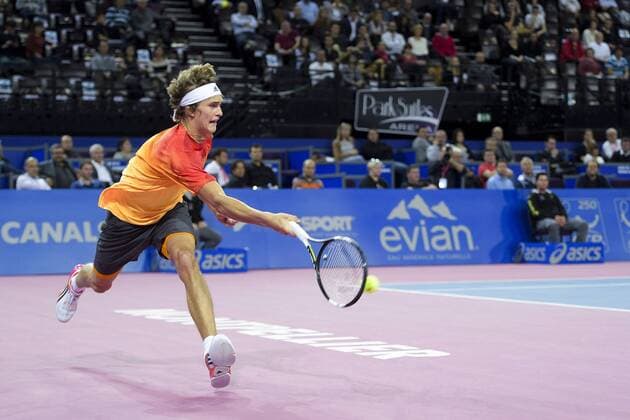 Alexander Zverev (ger) TENNIS : Open Sud de France 2016 - Montpellier - 05 02 2016 JBAutissier Panoramic 