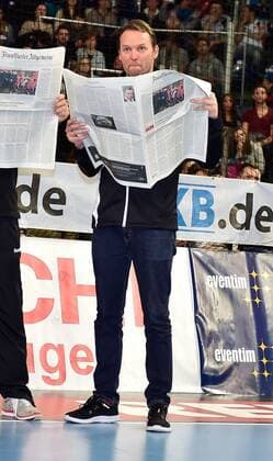 05.02.2016 - Handball - DKB Handball Bundesliga - All Star Day Nürnberg - All Star Game : Nationalmannschaft Nationalteam Deutschland - All Star Team 2016 - DaMa - Dagur Sigurdsson ( Trainer Deutschland )