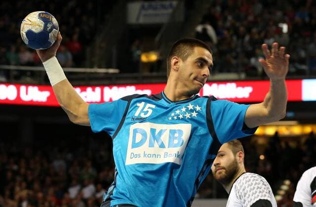 Handball, All Star Game in Nürnberg, Deutschland - Bundesliga All Stars 05.02.2016 - Handball - DKB Handball Bundesliga - All Star Day Nürnberg - All Star Game : Nationalmannschaft Nationalteam Deutschland - All Star Team 2016 - DaMa - Zarko Sesum ( All Star Team 2016 )