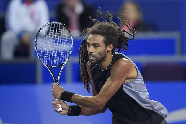 Dustin Brown (ger) TENNIS : Open Sud de France 2016 - Montpellier - 05 02 2016 JBAutissier 