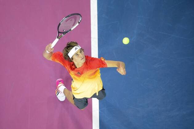 Alexandre Zverev (ger) TENNIS : Open Sud de France 2016 - Montpellier - 06 02 2016 JBAutissier Panoramic 