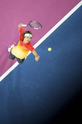 Alexandre Zverev (ger) TENNIS : Open Sud de France 2016 - Montpellier - 06 02 2016 JBAutissier Panoramic 