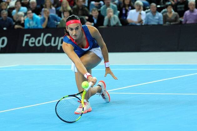 Tennis, FedCup, Frankreich - Italien Caroline Garcia (FRA) TENNIS : Fed Cup - FRA vs ITA - 06 02 16 TennisMagazine Panoramic 