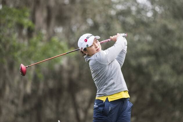 February 06, 2016: Ha Na Jang tees off on hole 18 during the third round of the Coates Golf Championship in Ocala, FL. (Photograph by Roy K. Miller Icon Sportswire) GOLF: FEB 06 LPGA Golf Damen - Coates Golf Championship - Third Round Icon160206046 EDITORIAL USE ONLY
