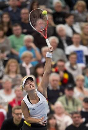 Angelique KERBER (GER) Tennis Fed Cup 2016, Deutschland - Schweiz in Leipzig, Deutschland am 07.02.2016,