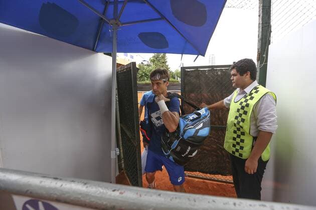 Spanish tennis player David Ferrer after a closed training session at the Open ATP Tennis Herren in Buenos Aires, Argentina, 08 February 2016. The 44th edition of the Argentinian competition started today counting with three of the best tennis players worldwide. EFE David Fernandez ARGENTINA OPEN ATP DAVID FERRER !ACHTUNG: NUR REDAKTIONELLE NUTZUNG!  BS03 20160208-635905658338807939