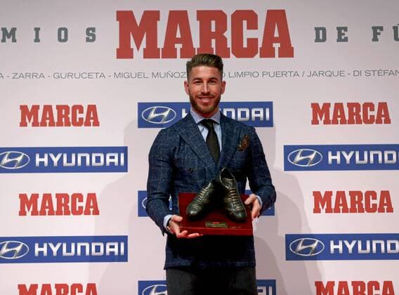 Marca Awards show at Teatro Goya in Madrid. In this picture, Sergio Ramos. xBEATRIZxGUZMÃNx 