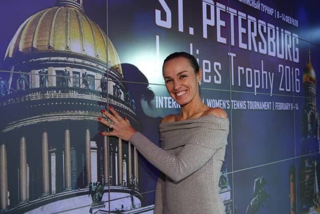 St.Peterburg ladies trophy 2016. party players. Martina Hingis (SUI).