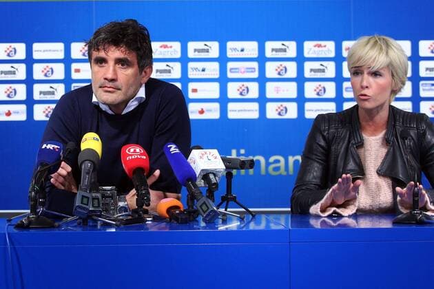 GNK Dinamo press conference PK Pressekonferenz 09.02.2016., Croatia, Zagreb - Press conference at the premises of GNK Dinamo on which the media addressed manager Zoran Mamic and spokeswoman Sandra Spicic.  ZeljkoxLukunic PIXSELL