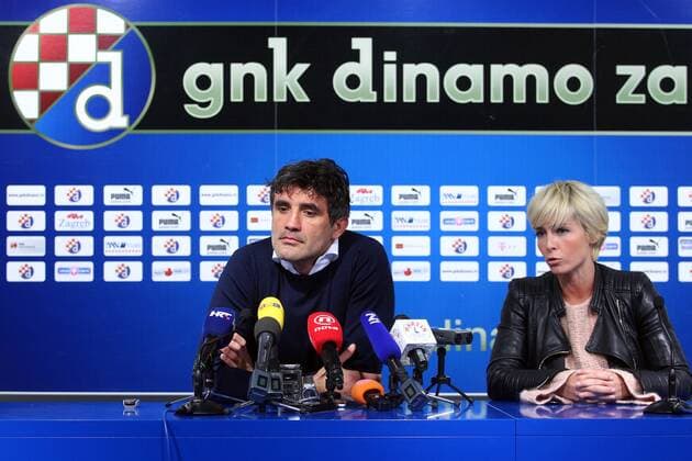 GNK Dinamo press conference PK Pressekonferenz 09.02.2016., Croatia, Zagreb - Press conference at the premises of GNK Dinamo on which the media addressed manager Zoran Mamic and spokeswoman Sandra Spicic.  ZeljkoxLukunic PIXSELL