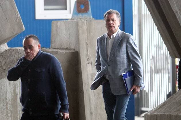 GNK Dinamo press conference PK Pressekonferenz 09.02.2016., Croatia, Zagreb - Arrival of members of GNK Dinamo in the premises of the club for the scheduled press conference. Zdravko Mamic.  ZeljkoxLukunic PIXSELL