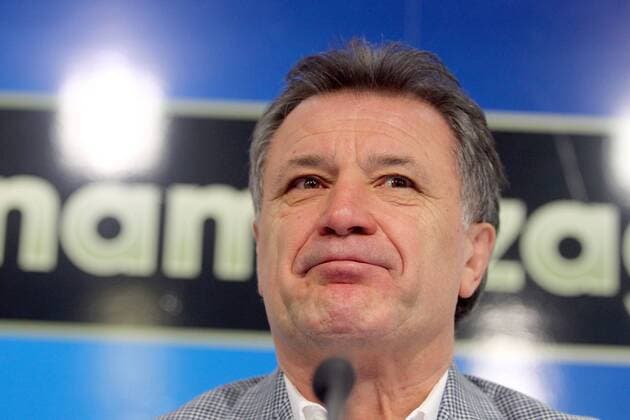 GNK Dinamo press conference PK Pressekonferenz 09.02.2016., Croatia, Zagreb - Press conference at the premises of GNK Dinamo on which the media addressed Zdravko Mamic. He announced that as of today he is no longer executive chairman GNK Dinamo  ZeljkoxLukunic PIXSELL